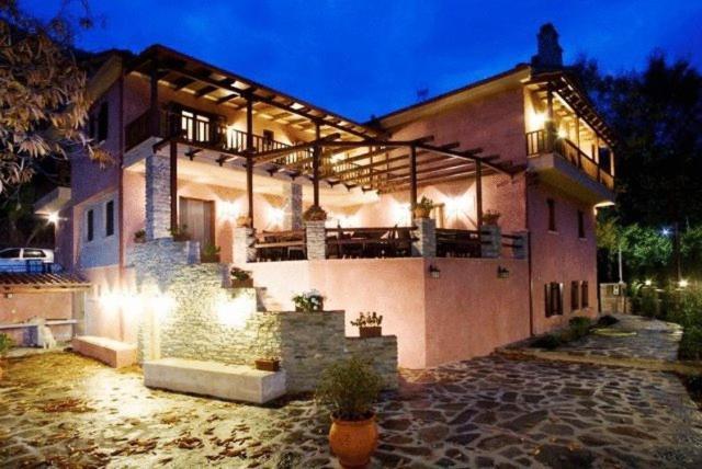 Hôtel La Casa Rossa à Prínos Extérieur photo